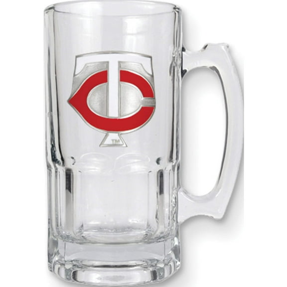 Fashion Mlb Twins 1-Liter Glass Macho Tankard (7 X 3.5) Made In United States gc3447