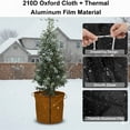 thumbnail image 4 of 45x70cm Brown PP Plant Frost Protection Cover with Drawstring & Lock - Insulated Aluminum Lined Winter Shield for Small/Medium Shrubs, Potted Trees, Roses - Reusable Outdoor Plant Freeze Guard &, 4 of 5
