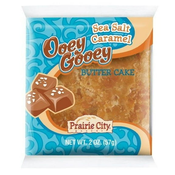 Prairie City Bakery Sea Salt Caramel Ooey Gooey Butter Cake, 2 Ounce -- 60 per case