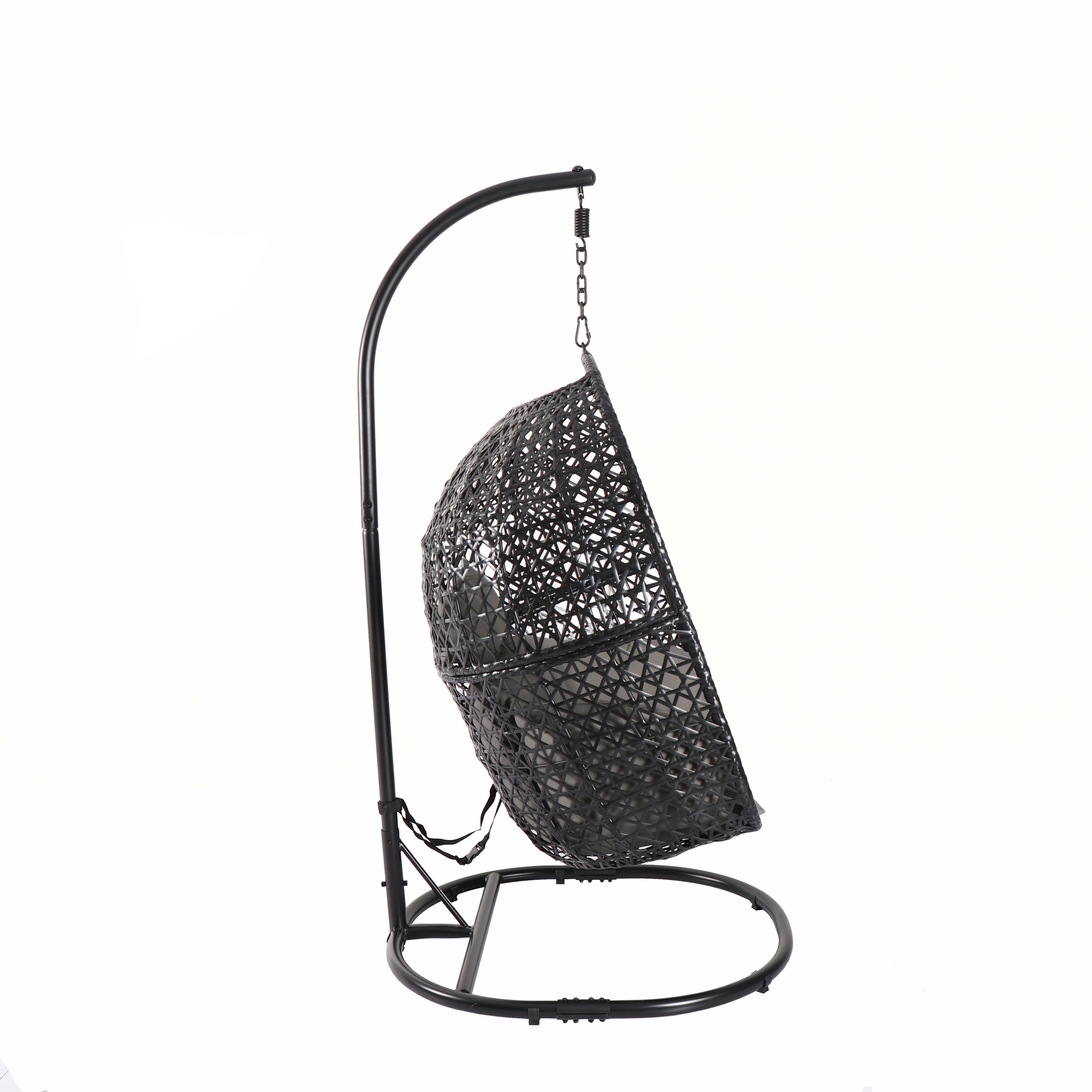 Buy Clearance! Large Hanging Egg Chair with Stand Upgraded Wicker Egg