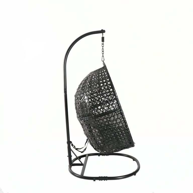 CLEARANCE Large Hanging Egg Chair with Stand Upgraded Wicker Egg