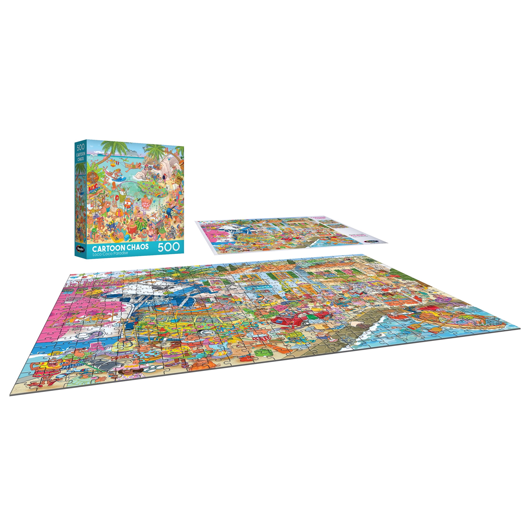 Cartoon Chaos 500pc - HARBOR HILARITY