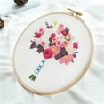 thumbnail image 1 of Ensemble Complet de Broderie Tissu Brodé Estampé avec Kit Floral Offres 76, 1 of 2