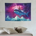 thumbnail image 3 of Chilfamy Funny Tapestry Astronaut Riding Whale Tapestry Boho Mountain Forest Tapestry Space Galaxy Stars Clouds Tapestries Wall Hanging Art for Bedroom Living Room Dorm Decor(60x40 Inch&nbsp;) 60x40in, 3 of 7