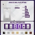 thumbnail image 5 of ENERLITES Decorator Switch or Receptacle Outlet Metal Wall Plate, Stainless Steel Outlet Cover, Corrosion Resistant, 1-Gang 4.50" x 2.76", UL Listed, 7731-10PCS, 430 Stainless Steel, Silver (10 Pack), 5 of 6