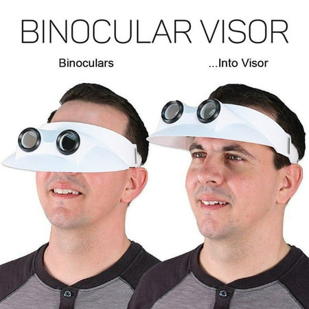 Binocular Sun Visor Hat 2.5X Magnification Bird Watching Vision Optical