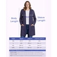 thumbnail image 2 of Turtle Bay New York Women’s Cable Knit Duster Cardigan, Open Front, Longline with Pockets, 2 of 5