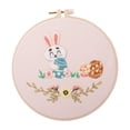 thumbnail image 2 of yuksok Rabbit Embroidery Starter Embroidery Hoop Easter DIY Sewing for Adults Cross H, 2 of 9