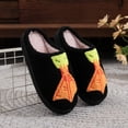 thumbnail image 4 of Slippers for Women Warm Non Slip Home Indoor Slippers Fluffy Slippers Winter Cozy Plush Slippers Print House Flat Closed Toe Slippers, 4 of 7