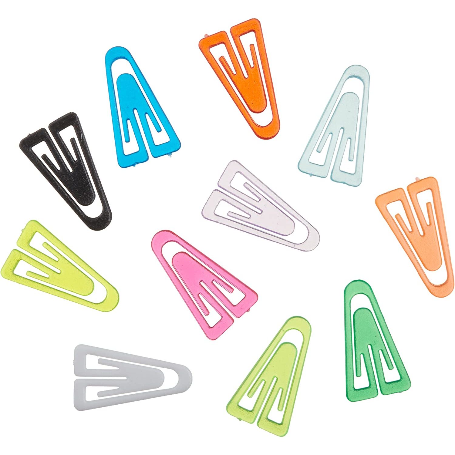 Gem Office Products Triangular Paper Clips Colors may vary, Box of 200