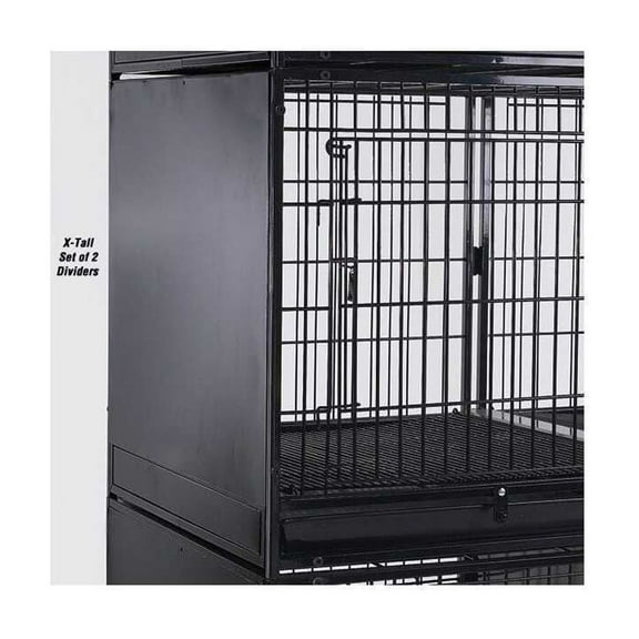 Petedge ZW997 17 Modular X-Tall Cage Side Panels Black S