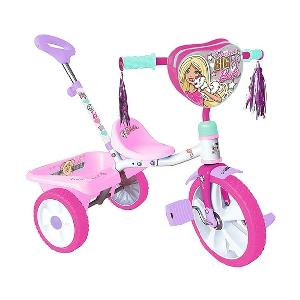 Triciclo Apache Barbie con barra de empuje rodada 12 - Main Image