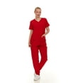 thumbnail image 6 of HEAL+WEAR Soft Stretch Scrub Set 4-Way Stretch V-Neck Top & Cargo Jogger Pants for Women, 6 of 7