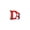 D, variant on Christmas Letter Ornament, Red Alphabet Initial A Hanging Decoration with Snowman Christmas Tree Ornament for Family Name Display