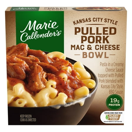 Marie Callender's KC Style Pulled Pork Mac and Cheese Bowl, Frozen Meal, 11 oz. (Frozen)