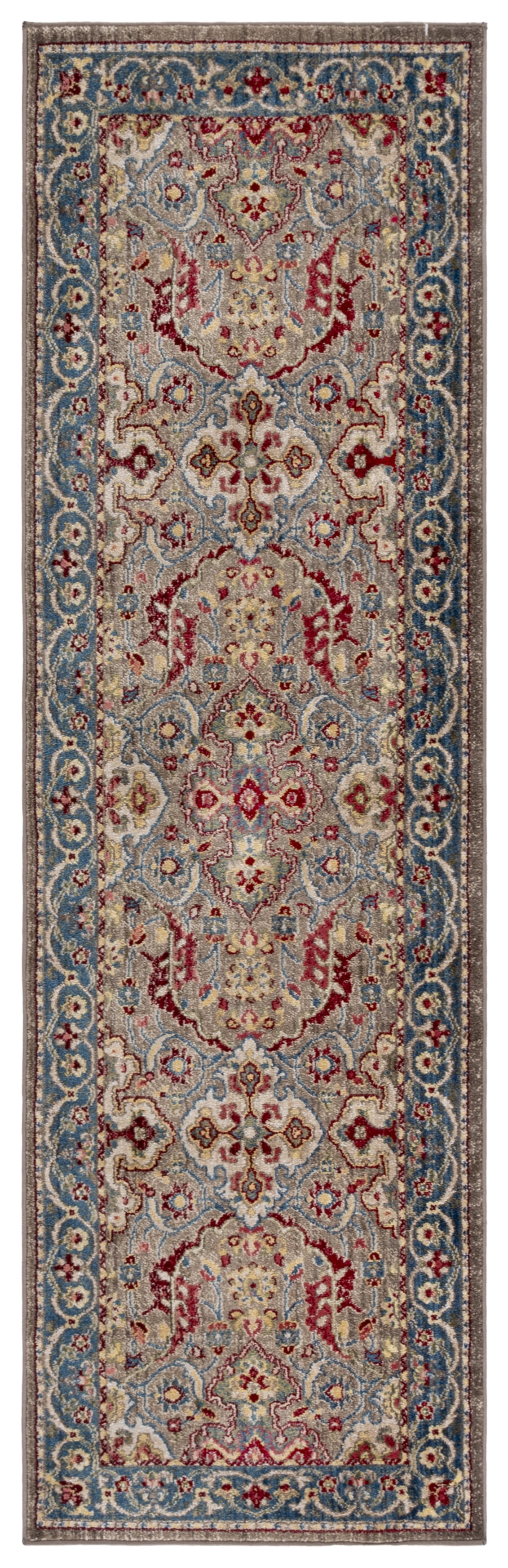 Safavieh Kashan Vincent Oriental Runner Rug, Taupe/Blue, 2'6" x 16'