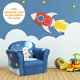 thumbnail image 2 of Sillón para niños Costway Con dibujo de astronauta Estructura de madera y Almohadillas antideslizantes color azul Tamaño 51 x 37,5 x 44 cm, 2 of 6