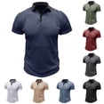 thumbnail image 7 of JSKUMAR Mens Polor Shirts Short Sleeve Quick Dry Golf Tops Active Short Sleeve Lightweight Casual Collared T-Shirt Red,M, 7 of 7