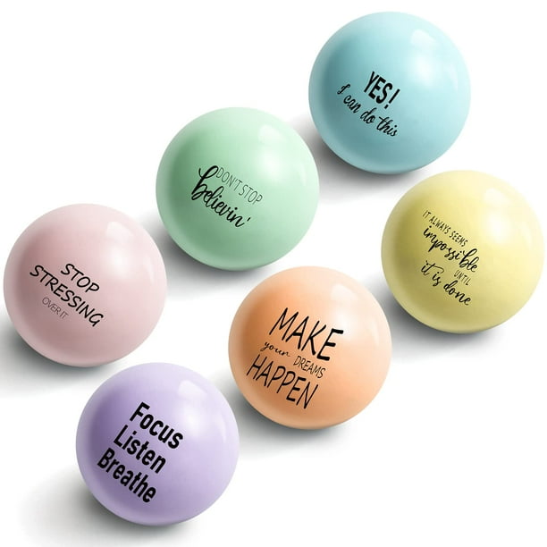 Pelotas de estrés Skylety para aliviar la ansiedad motivacional, 6 piezas