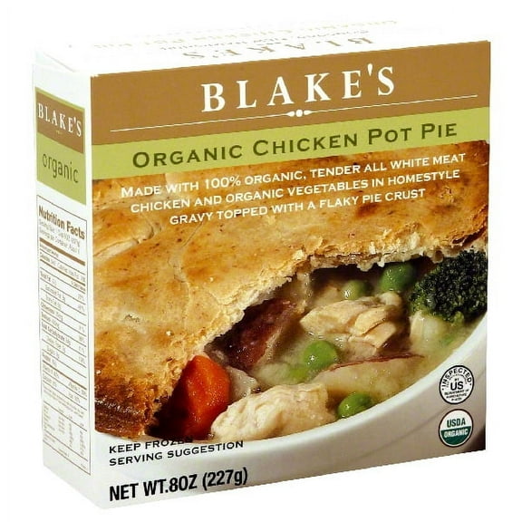 Blakes All Natural Organic Chicken Pot Pie, 8 Ounce -- 9 per case.