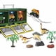 thumbnail image 4 of Coche de dinosaurio coche de transporte de dinosaurio modelo de camión de dinosaurio juguete de coche de transporte de dinosaurio con luces intermitentes para niños y niños ANGGREK Otros, 4 of 8