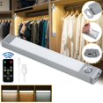 thumbnail image 1 of 60 LED Closet Lights, USB Rechargeable Under Cabinet Light, PIR Motion Sensor LED Night Light for Closet Cupboard Pantry Stair, 1 of 9
