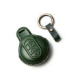 thumbnail image 1 of fastboy Leather Car Key Case Cowhide Holder Full Protection Shell Auto Fashion Keychain Soft Cover Replacement for MINI Green, 1 of 6