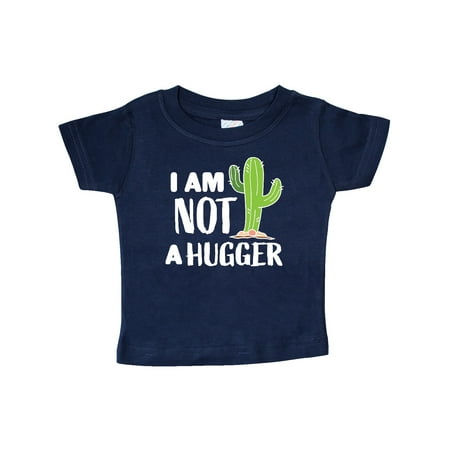

Inktastic I am Not a Hugger with Cactus Gift Baby Boy or Baby Girl T-Shirt