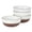 White, variant on Gibson Elite William Crest 4 Piece Cereal Bowl Set, 6.25” Round Stoneware Bowls, Reactive Glaze Finish, Soup, Dessert & Snack Bowls, Microwave & Dishwasher Safe - Ash White