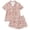 187Light Pink426, variant on MEZZALL Women Pajama Sets Short Sleeve Lapel Button Shirts Tops With Shorts Leopard Printed Casual Loose 2 Piece Loungewear Soft Sleepwear