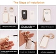 thumbnail image 3 of HAHDAXIA for Lexus Keychain Bling Gold White Key Fob Cover Soft TPU Full Protection Smart Key Fob Case Fit for Lexus RX is ES GS LS NX RS GX LX RC LC 2 3 4 Buttons Remote Smart Key Protector, 3 of 6