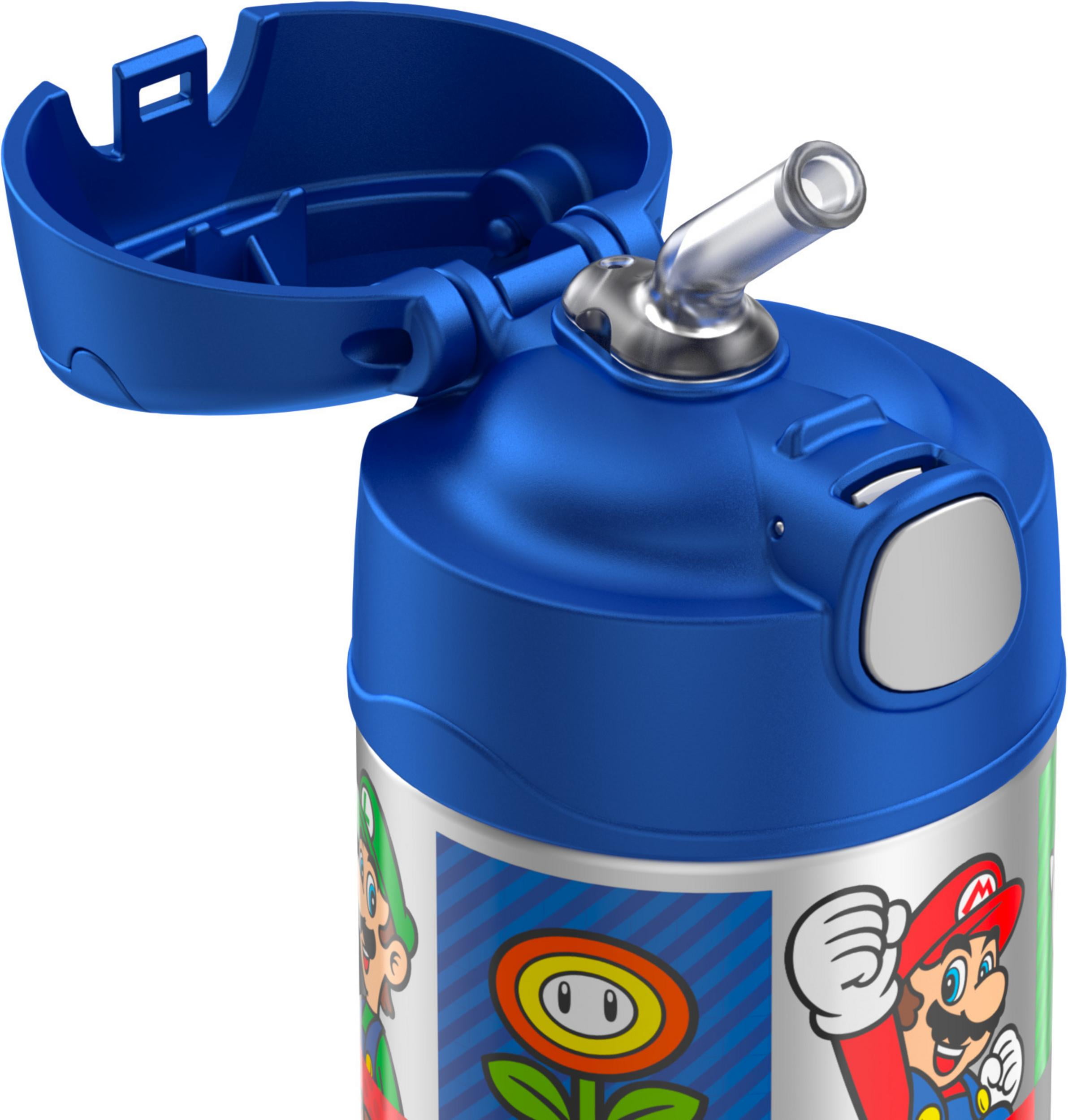 Super Mario: Stainless Water Bottle - 430ml (With Cup Ver.)