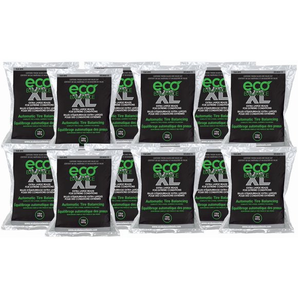 Eco Balance 14-Ecoxl12 Eco Xl Cuentas De Balanceo De Neumáticos/Ruedas Para Condiciones Extremas - Vehículos Todo Terreno Neumáticos Para Camiones Livianos (12) Bolsas De Cuentas De Equilibrio De 14 O