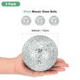 thumbnail image 3 of Uxcell Decorative Ball for Bowls, 4 Inch Mosaic Glass Decorative Bowl Fillers Silver, 3 of 7