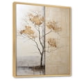 thumbnail image 2 of Designart "Neutral Toned African Tree I" Tree African Floater Framed Wall Art Living Room, 2 of 5