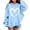 Blue, variant on Toddler Girls Hoodies Heart Print Hoodies Sweatshirts Long Sleeve Casual Hooded Pullover Autumn Outerwear Size 4-5T,White