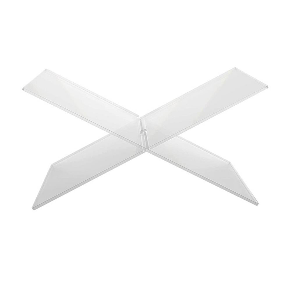 Geruite Clear Book Holder for Reading Xshape Acrylic Book Display