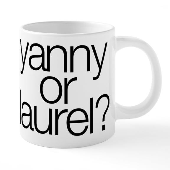 CafePress - Yanny Or Laurel? Mugs - 20 Oz White Ceramic Mega Mug