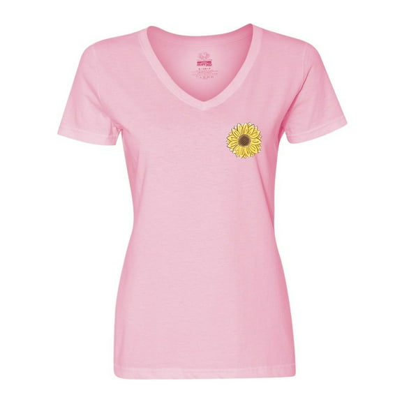 Inktastic Pocket Full of Sunshine Sunflower Women's V-Neck T-Shirt