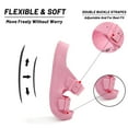 thumbnail image 3 of VICT POPU Womens Sandals Adjustable Double Buckle Strap Waterproof EVA Flat Slides，Pink,Sizes 9, 3 of 6