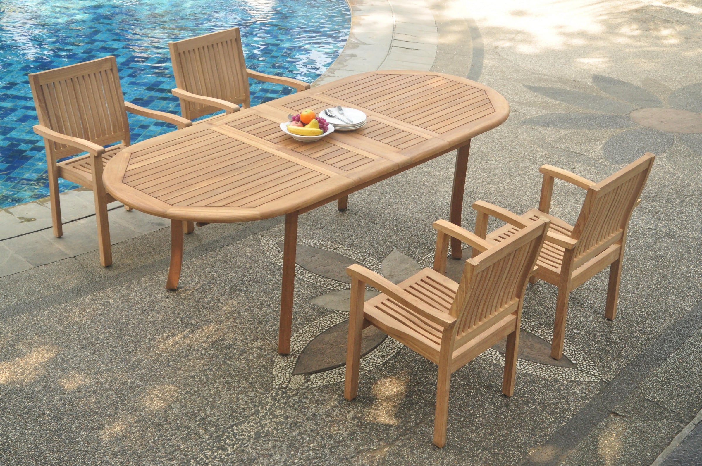 Extendable Outdoor Teak Dining Table