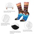 thumbnail image 3 of Fuzoiu Animals On Noah's Ark2 Print Athletic Crew Socks for Men & Women,Casual Crew Socks,Above Ankle Crew Socks for Business, Casual, 3 of 6