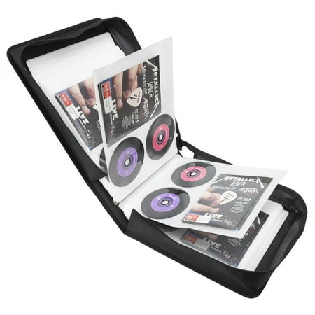 alavisxf xx 200-Capacity CD/DVD Nylon Carry Storage Case, Black