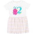 thumbnail image 3 of Inktastic I'm Two Cute Octopus Birthday Girls Toddler Dress, 3 of 5