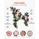 thumbnail image 5 of Kit de flores artificiales en forma de arco para bodas VEVOR Pink con cortinas, 5 of 9
