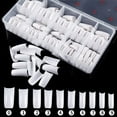 thumbnail image 2 of Gustavedesign Nails Long Fake Nails - White Nails Tips, 500pcs French Art False Nail Artificial Nails with Case for Nail Salons, 10 Sizes, 2 of 10