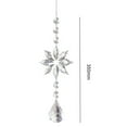 thumbnail image 4 of Crystal Light Catcher Prism Snowflake Wind Chime Hanging Christmas Sundrop (C), 4 of 10