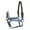 Navy/Hippos, variant on Perri's Ribbon Safety Halter (Horse, Turquoise/Owls)