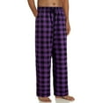 thumbnail image 2 of Caqnni Pajama Pants Mens Lounge Pants Super Soft Men Pajama Bottoms with Pockets Drawstring Plaid Pajama Pants Fall Wintet Pajamas Pants (A04-Purple,XXL), 2 of 8