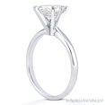 thumbnail image 3 of Oval Brilliant Cut Charles & Colvard Moissanite 6-Prong Solitaire Engagement Ring in 14k White Gold, 3 of 4